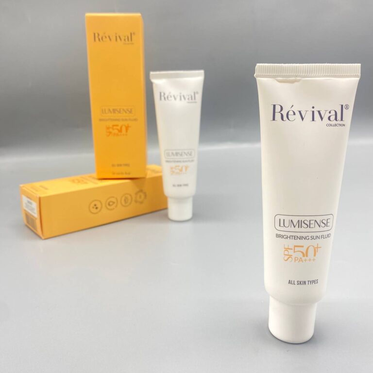 فلوئید ضد آفتاب بی رنگ رویوال SPF50 حجم 50 میلی لیتر